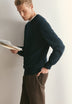 TEXTURED COTTON SWEATER