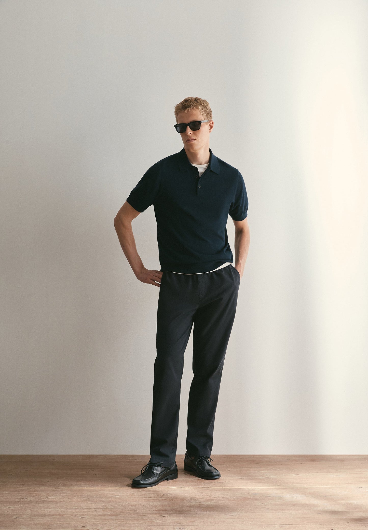RELAXED FIT DRAWSTRING TROUSERS