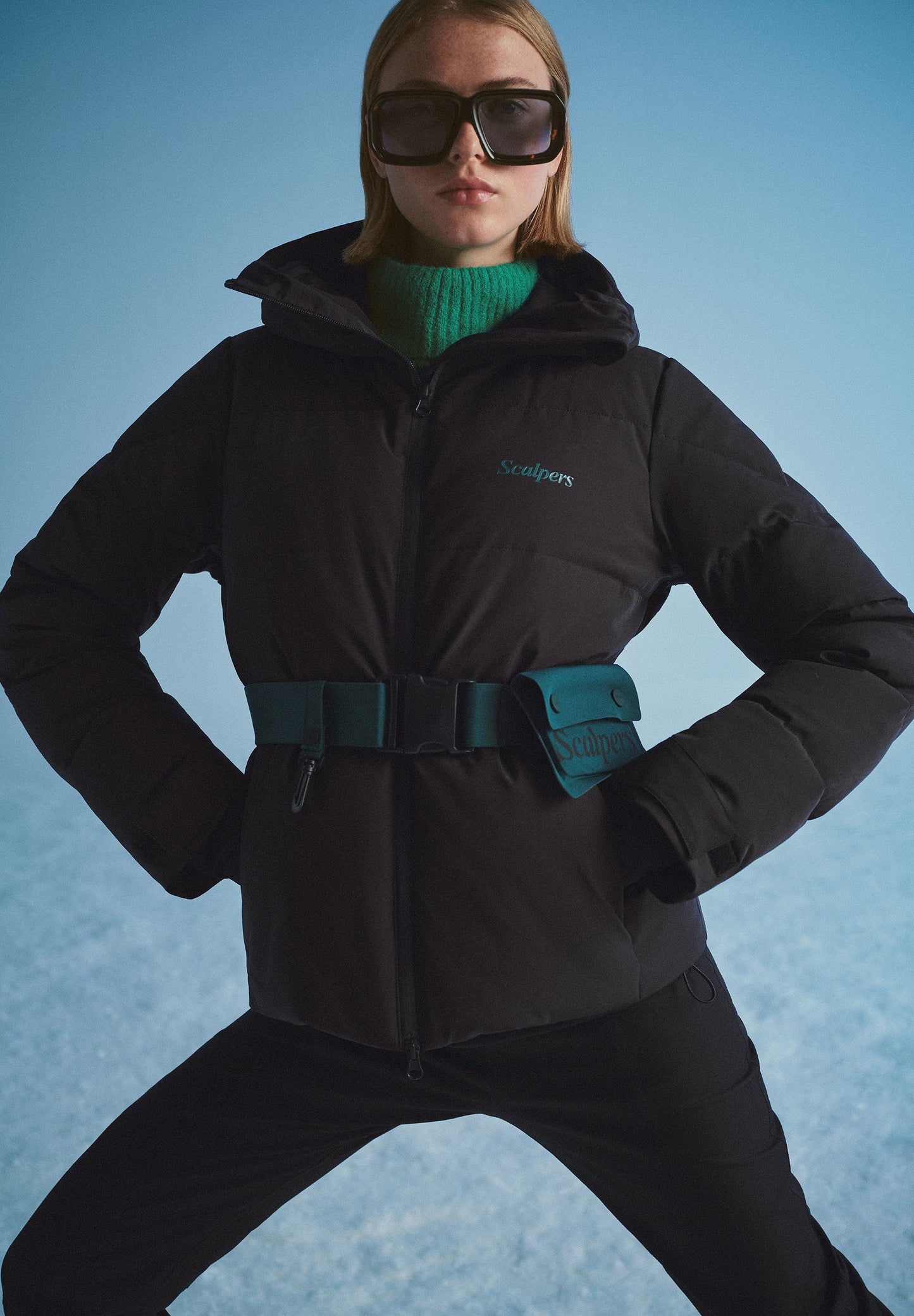 BELTED SKI JACKET