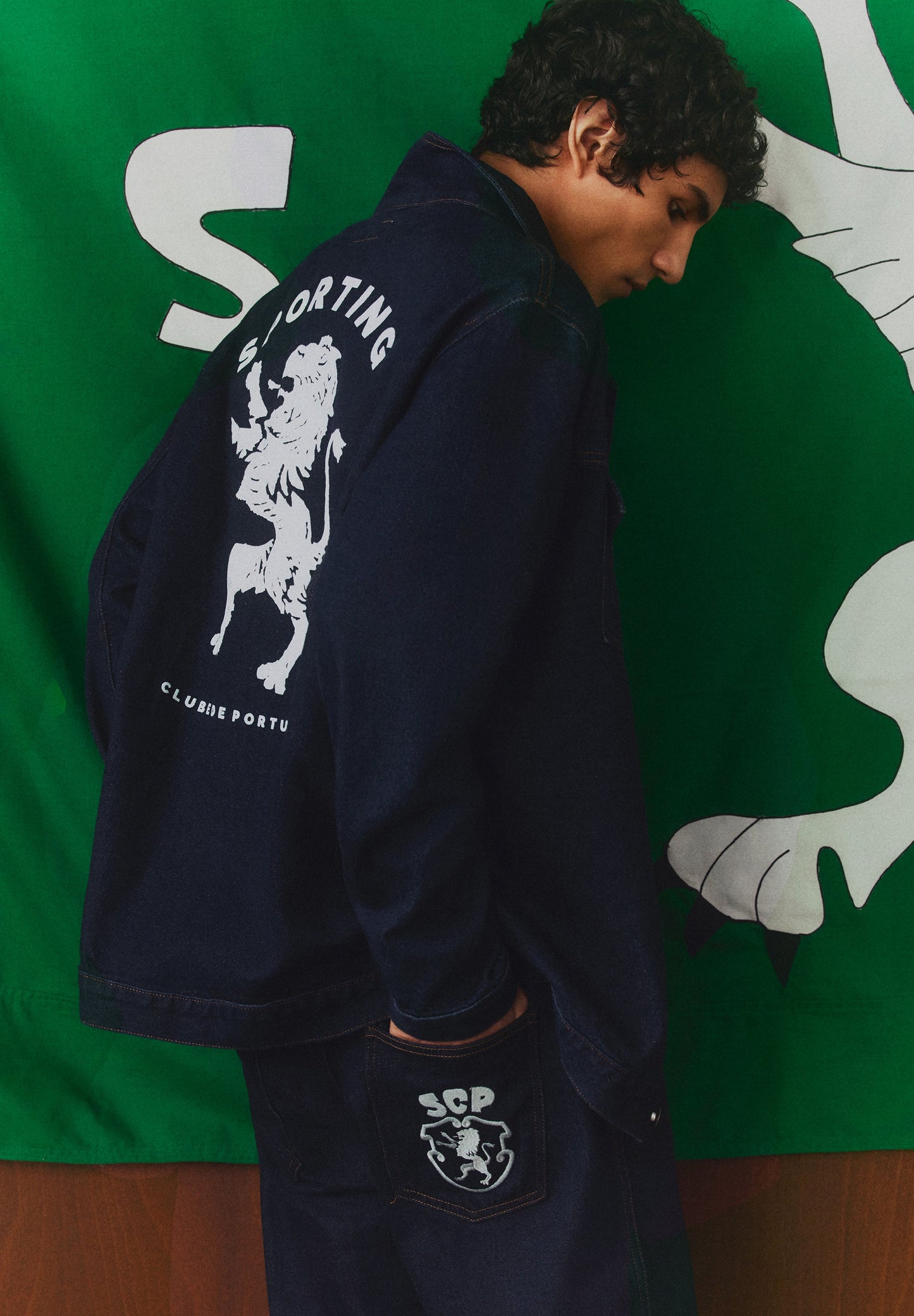 SCALPERS X SPORTING CP DENIM JACKET