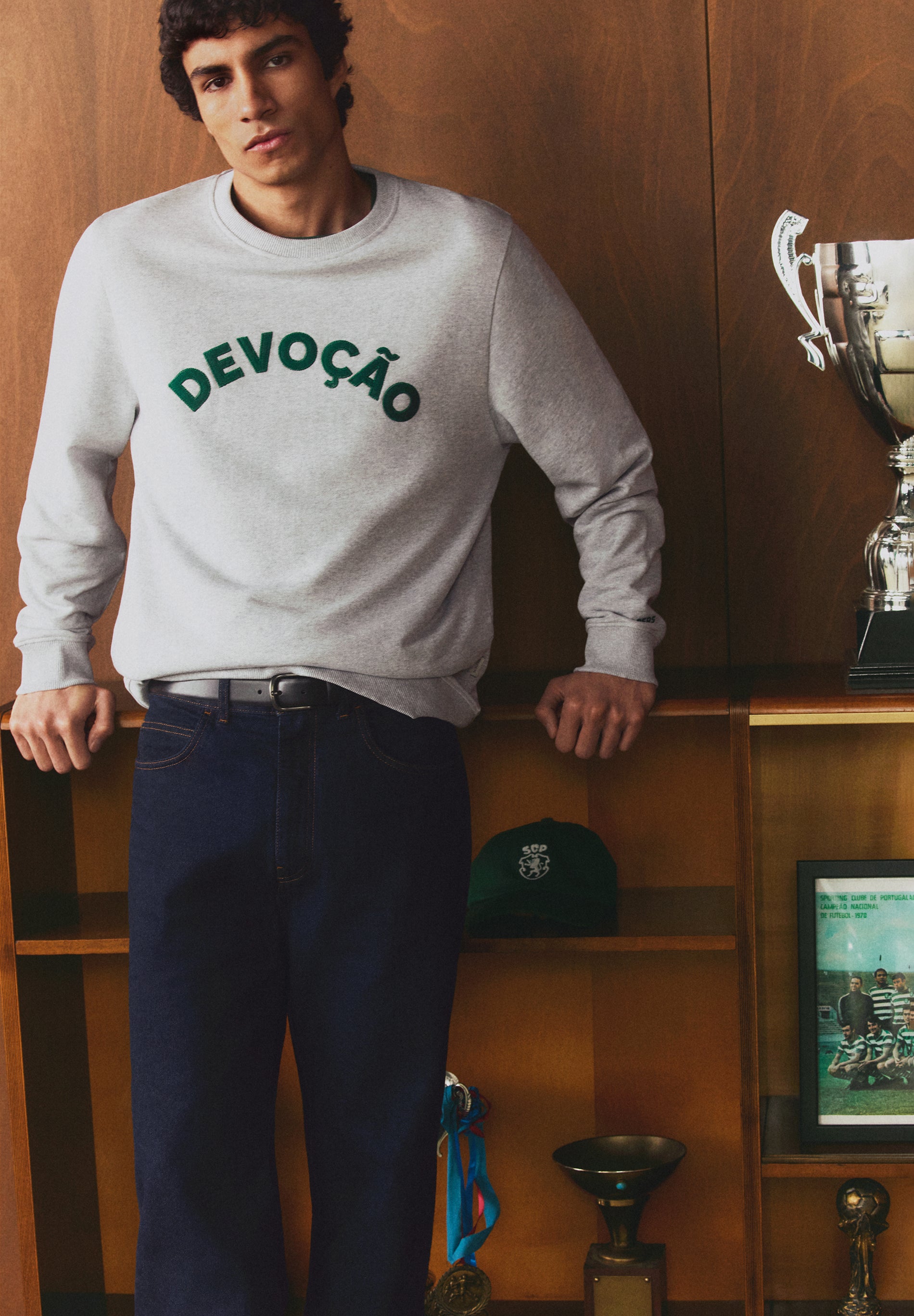 SCALPERS X SPORTING CP EMBROIDERED SWEATSHIRT