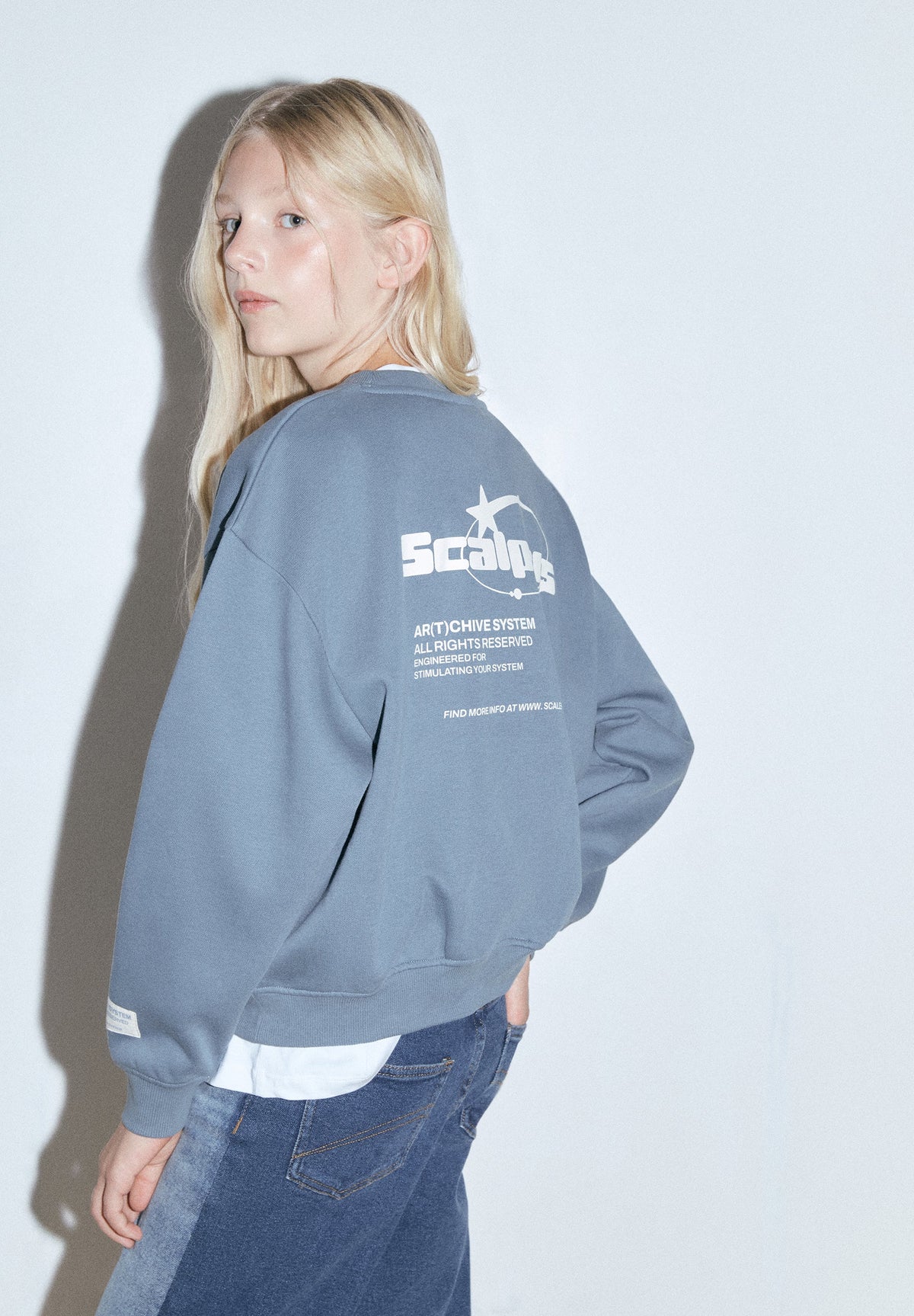 BOXY FIT PRINTED SWEATSHIRT