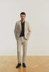 LINEN SUIT TROUSERS