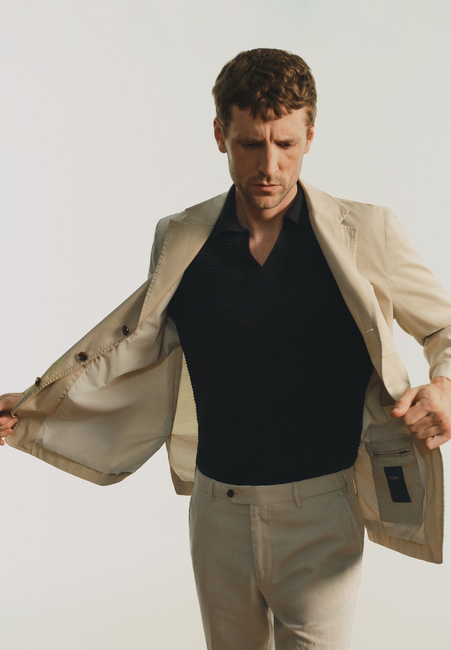 LINEN SUIT TROUSERS