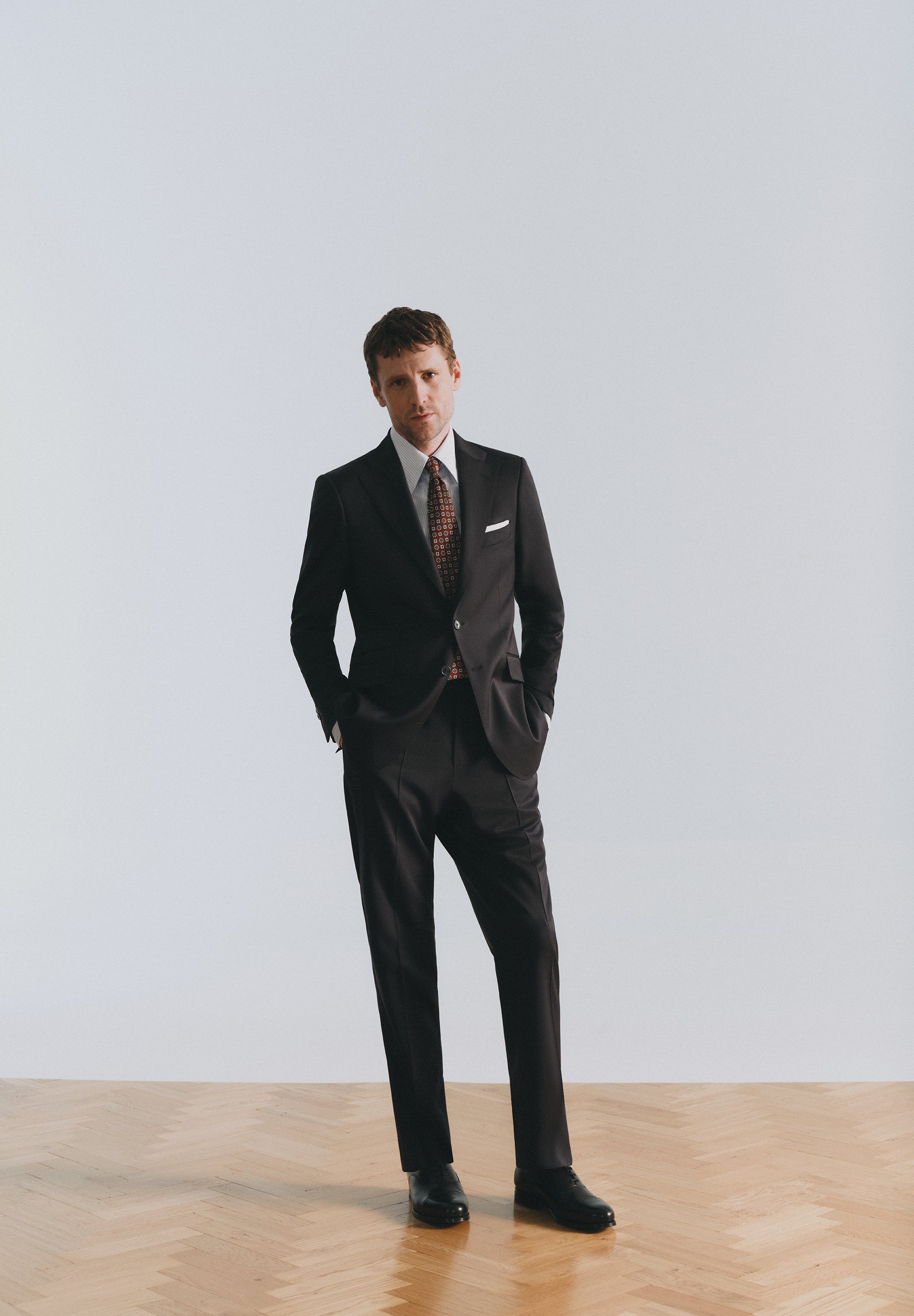 MARZOTTO COLD WOOL SUIT TROUSERS