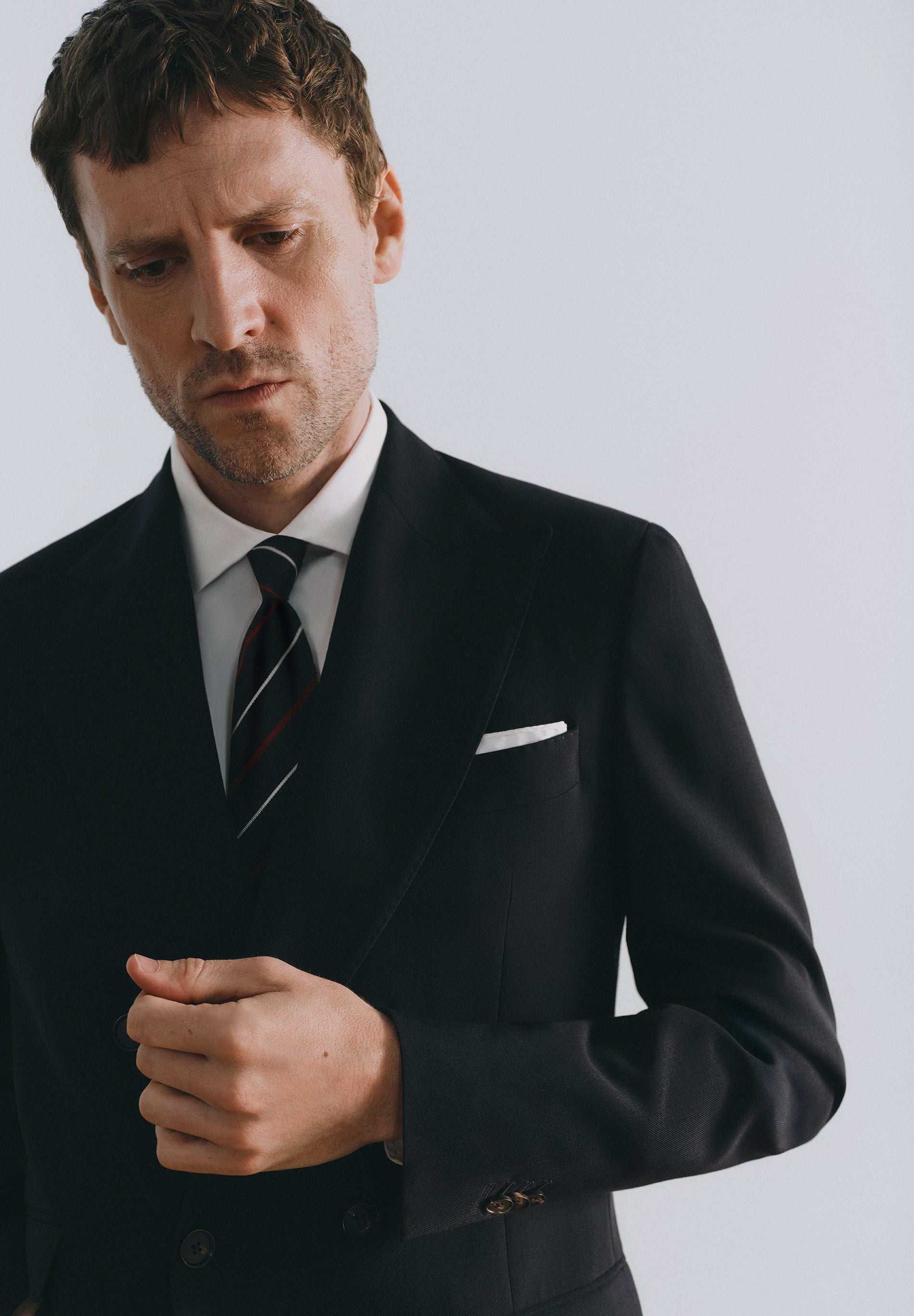 MARZOTTO COLD WOOL DOUBLE BREASTED BLAZER