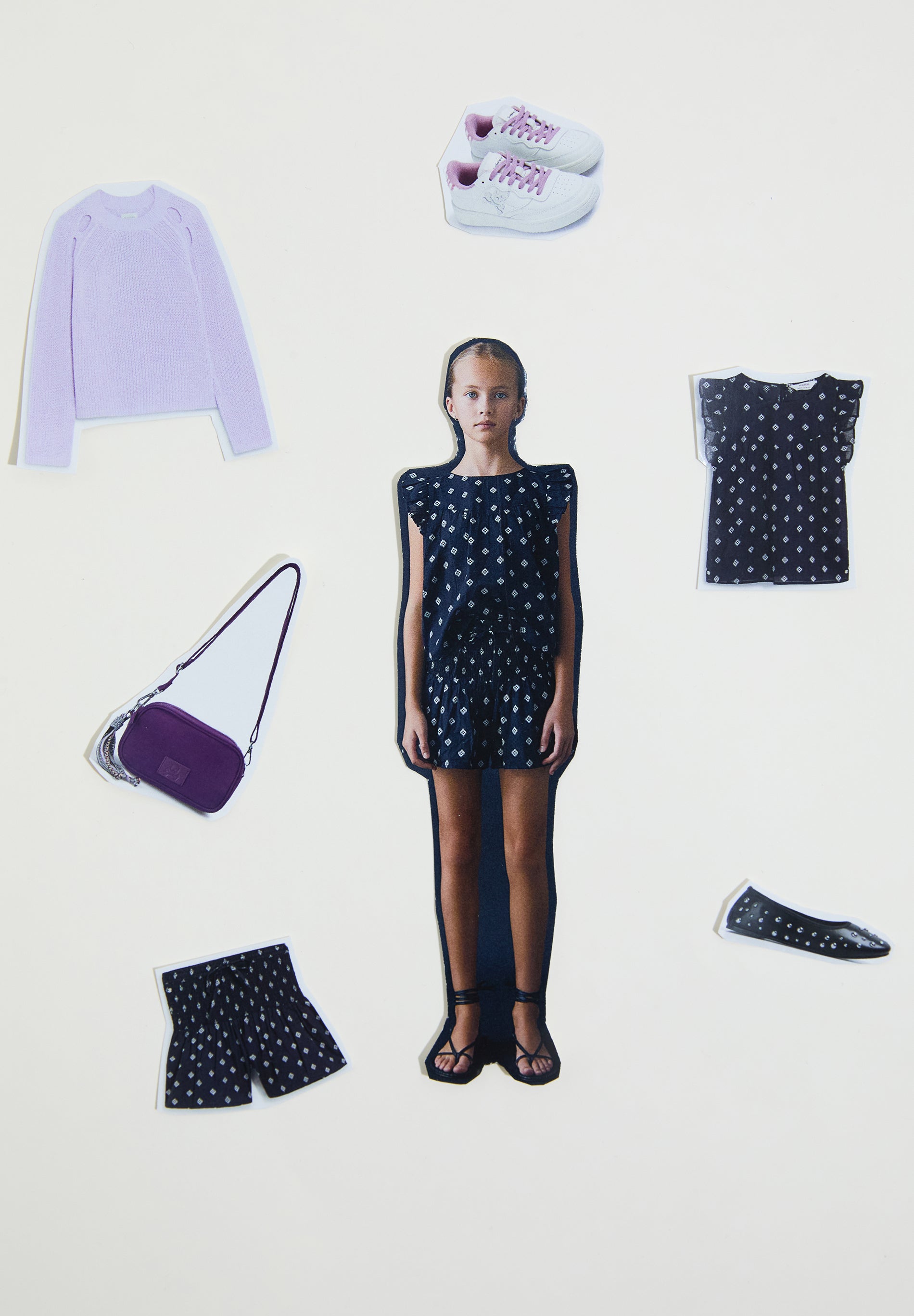 JACQUARD BERMUDA SHORTS WITH ELASTIC WAIST