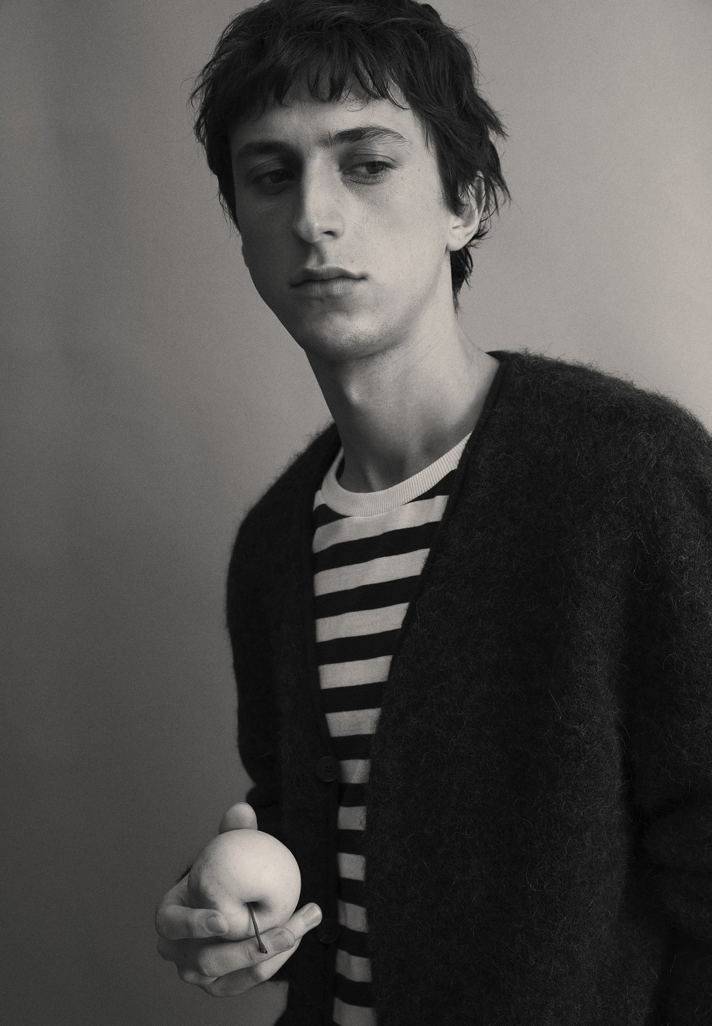 T-SHIRT STREPEN LANGE MOUW