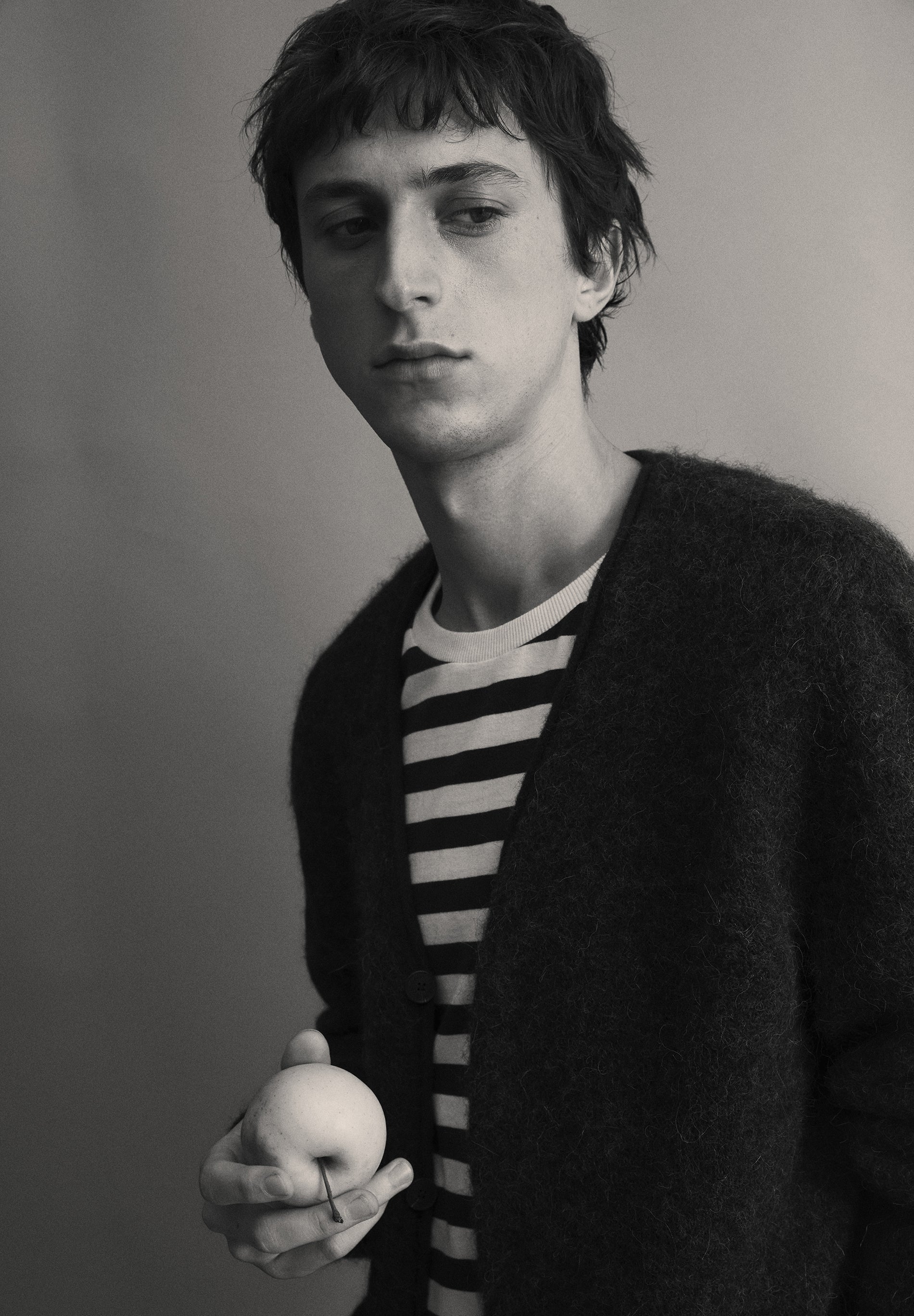 T-SHIRT STREPEN LANGE MOUW